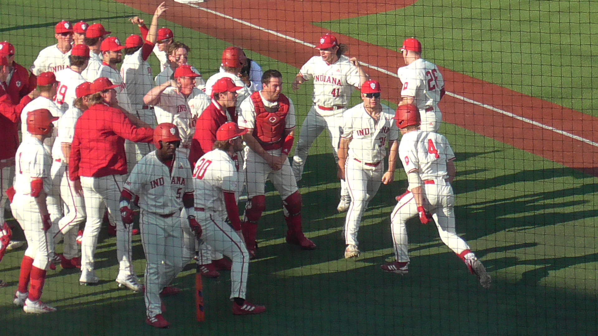 Hunter Jessee celbrates home run