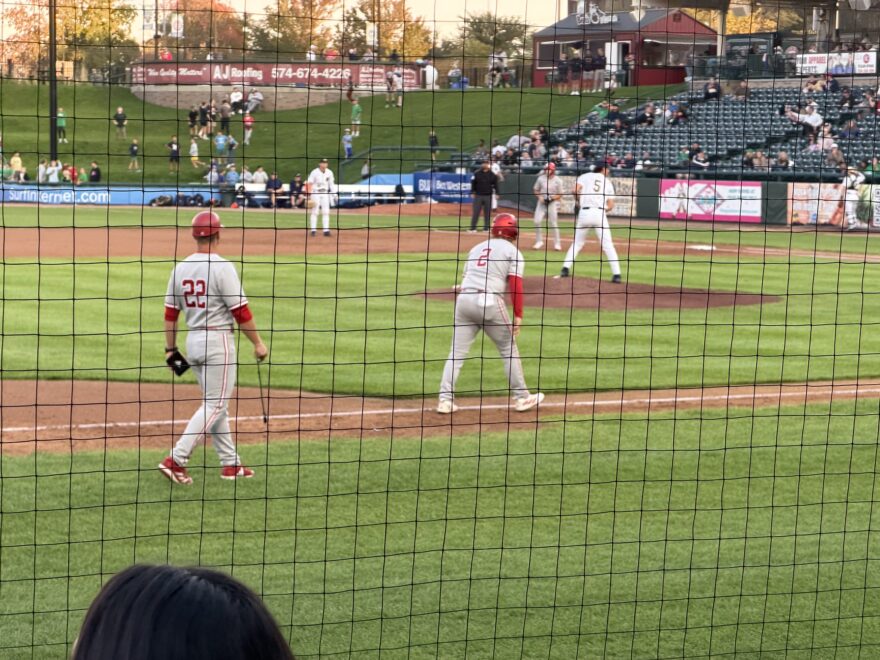 Jeff Mercer and Hogan Denny at Four Winds Field